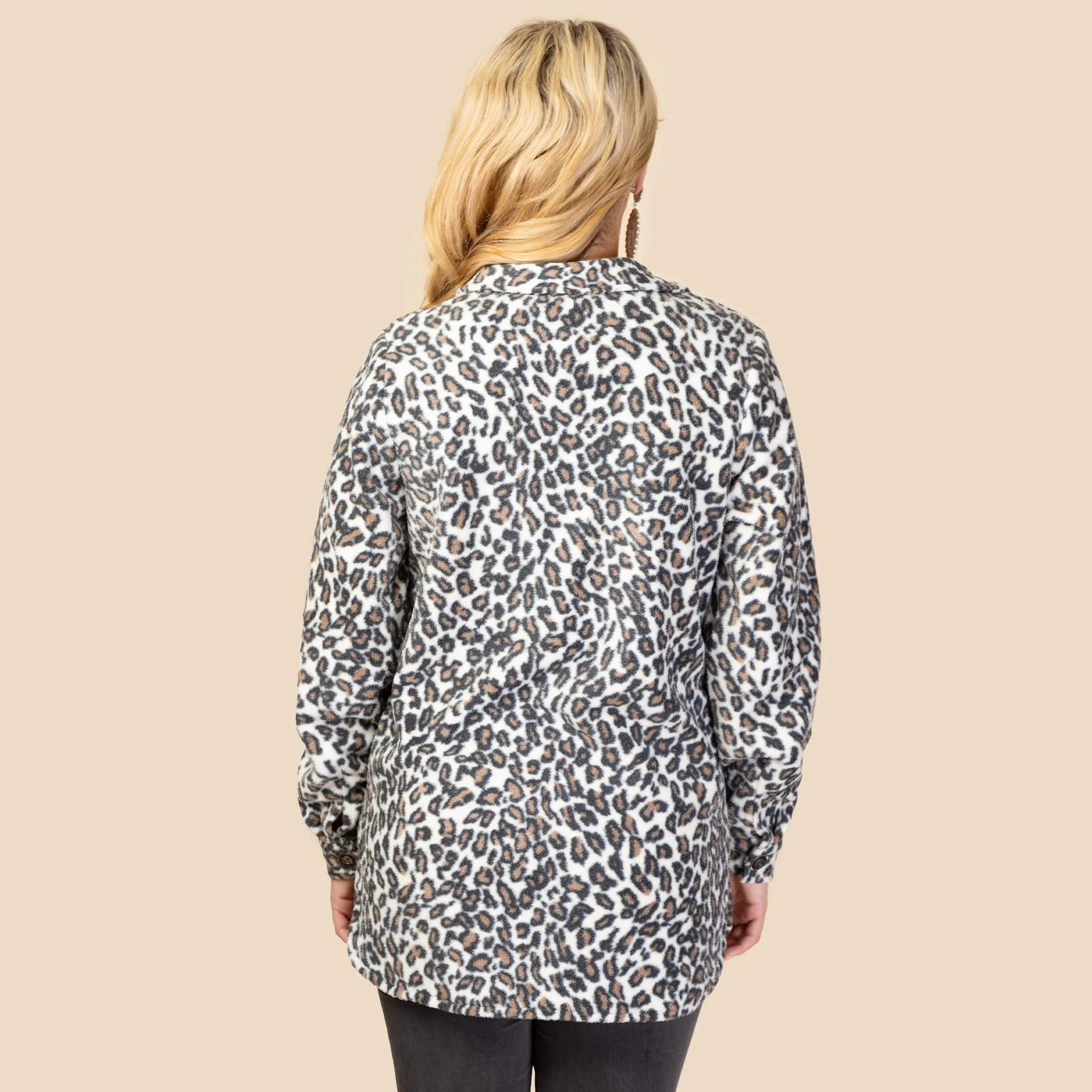 10662 - Leopard Shacket with Pockets