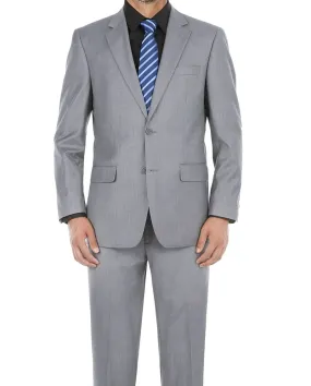 (36R) 2 Piece Suit 2 Buttons Regular Fit In Gray