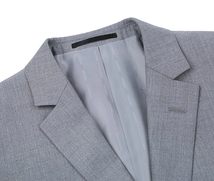 (36R) 2 Piece Suit 2 Buttons Regular Fit In Gray