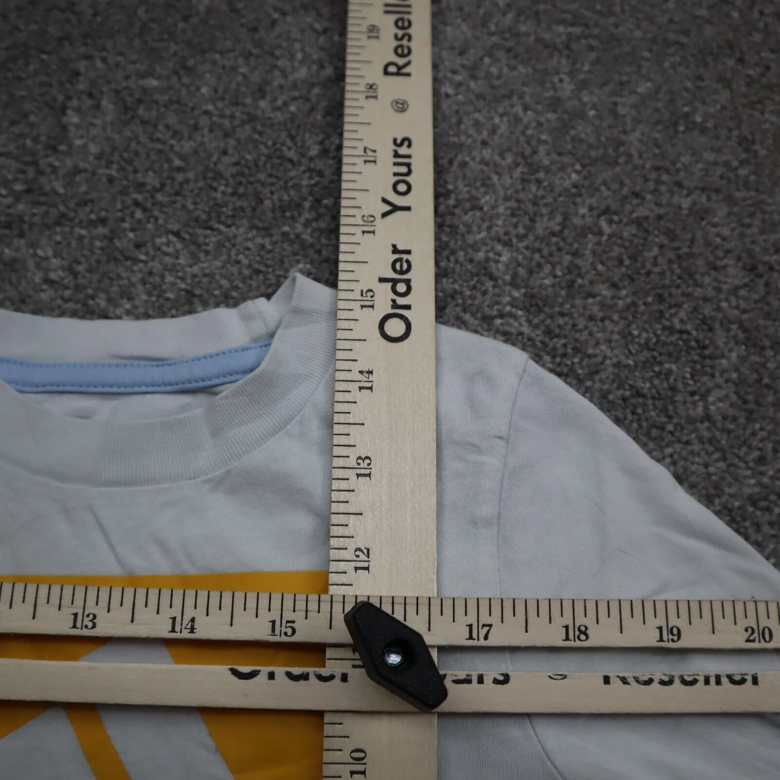 adidas T Shirt Boys Size 2T White Solid Long Sleeve Fitted Graphic Shirt Logo