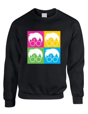 Adult Crewneck 4 Faces Harry Glasses Scar Cool Popular Top