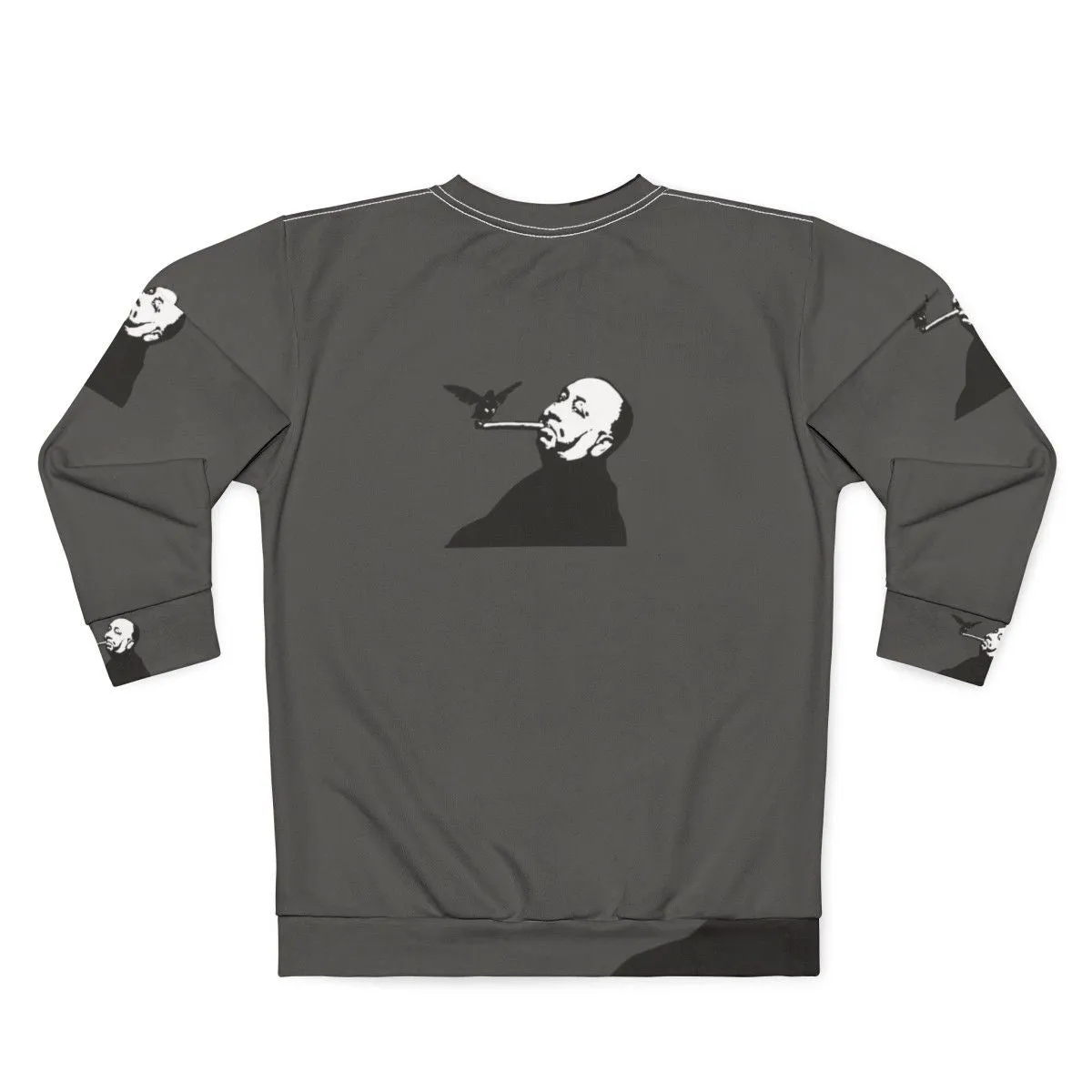 Alfred Hitchcock Birds and Cigar Graphic Sweatshirt