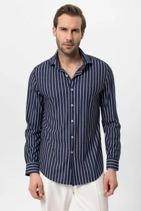 ANT Slim Fit Striped Long Sleeve Men's Shirt - Barsinghausen