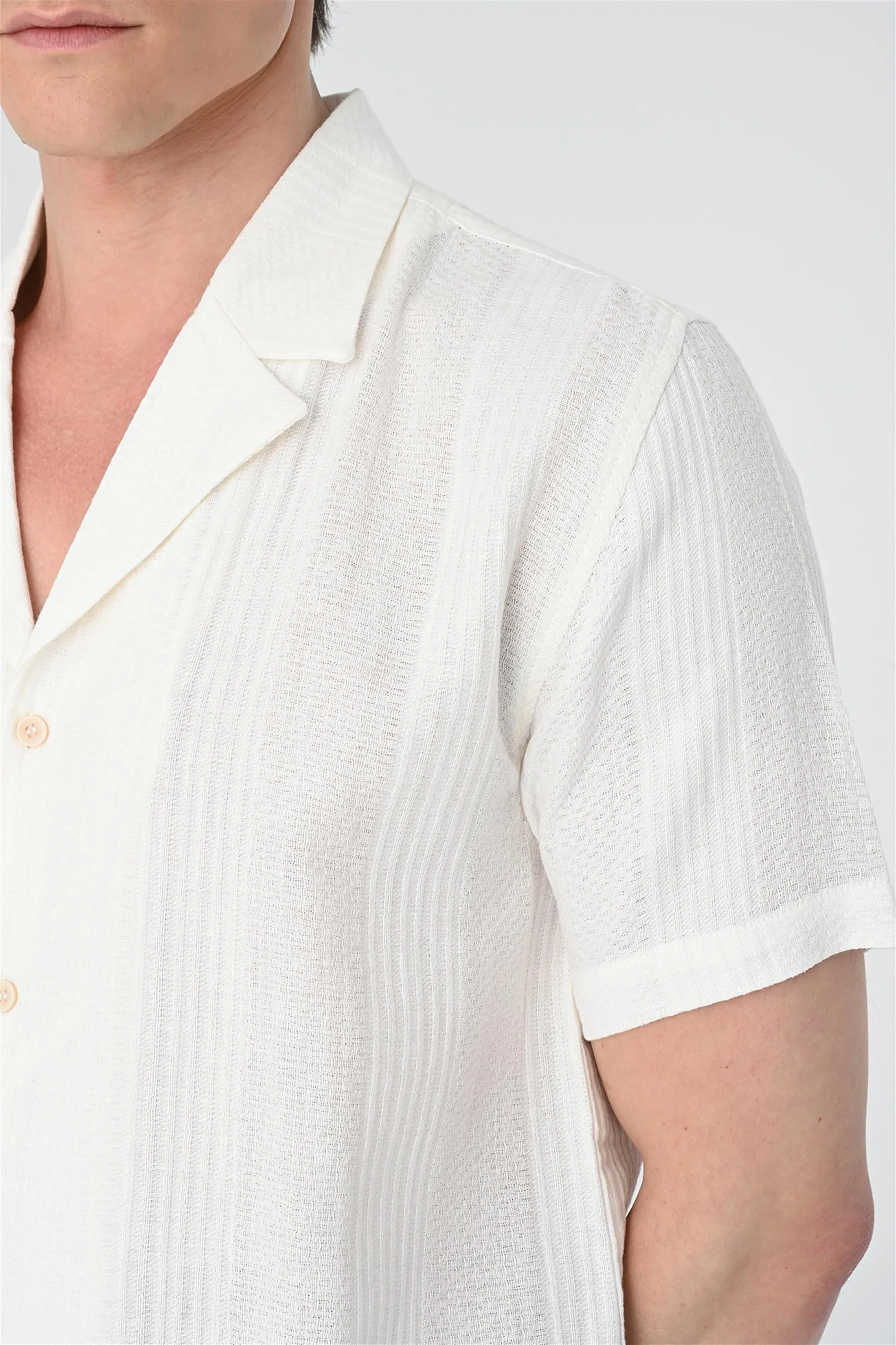 ANT Woven Patterned Short Sleeve Men's Shirt - Georgetown