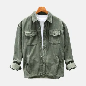 Ashford™ - Sleek Corduroy Button-Up