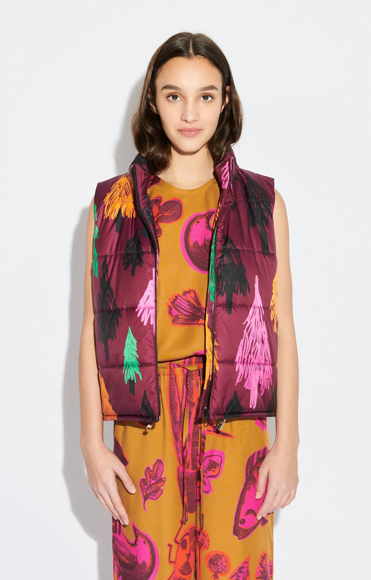 ASPEN puffer vest 'pines'