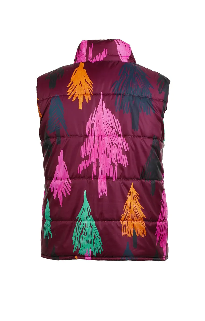 ASPEN puffer vest 'pines'