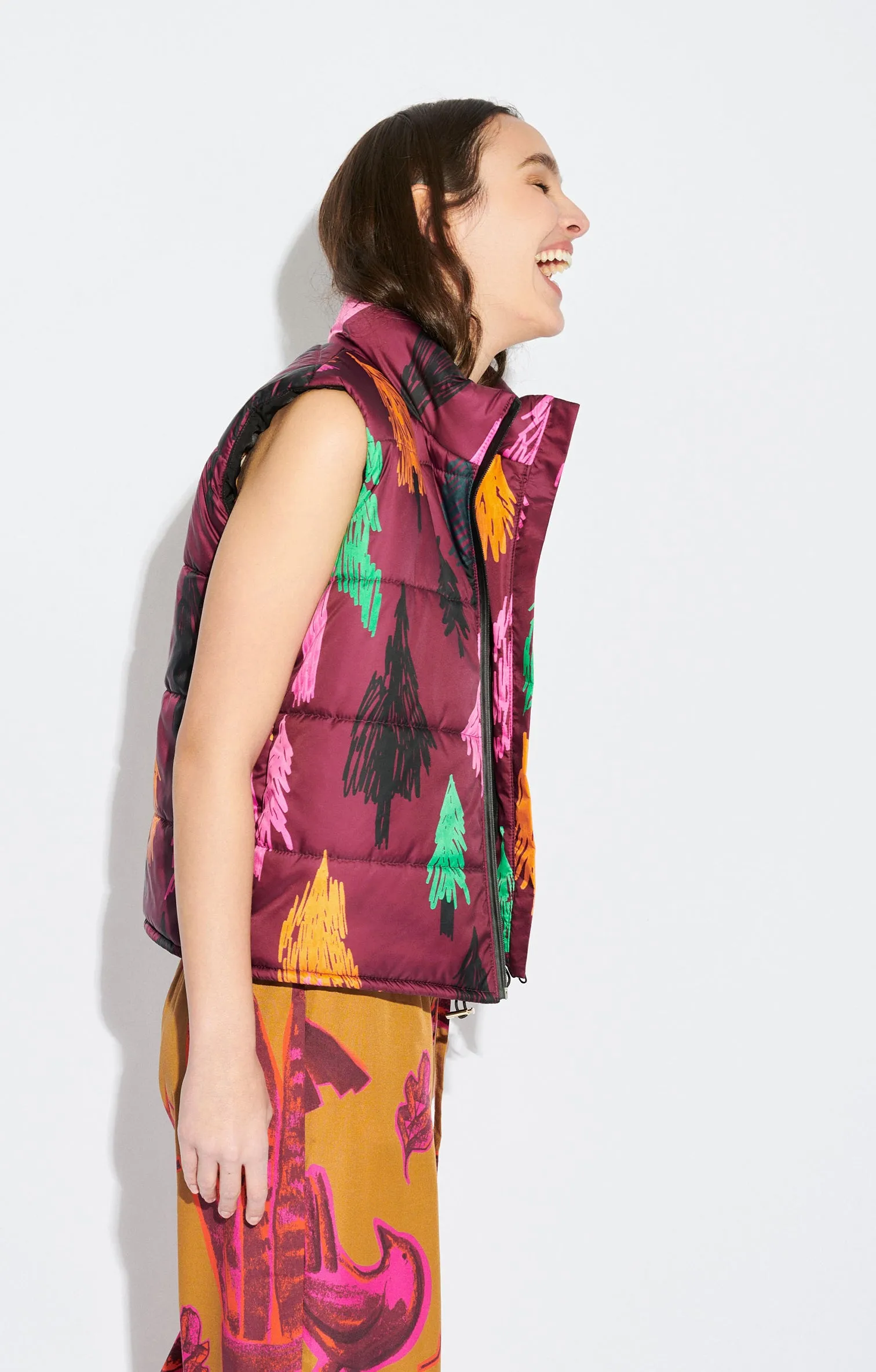 ASPEN puffer vest 'pines'