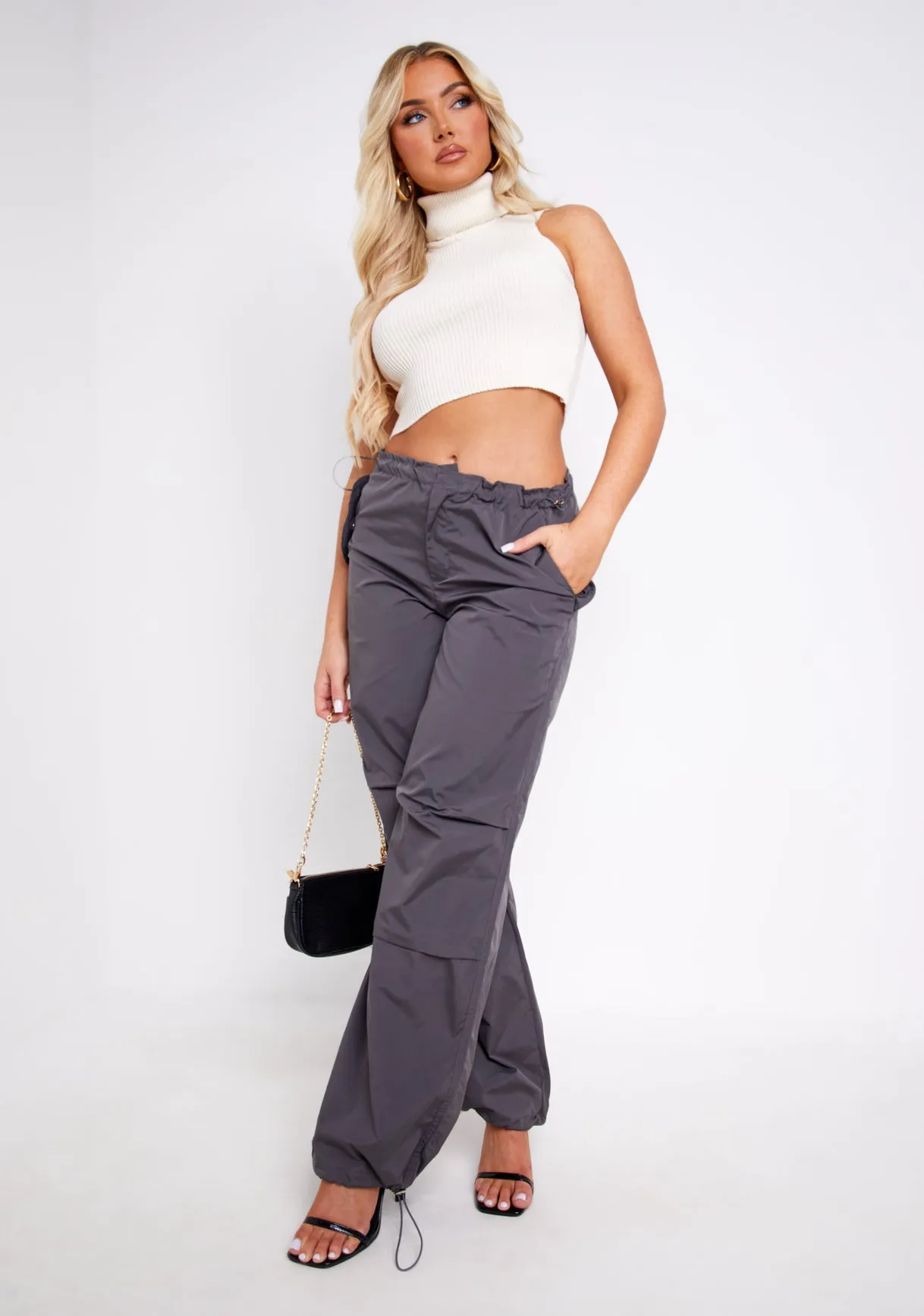 Avril Cream High Neck Knitted Vest