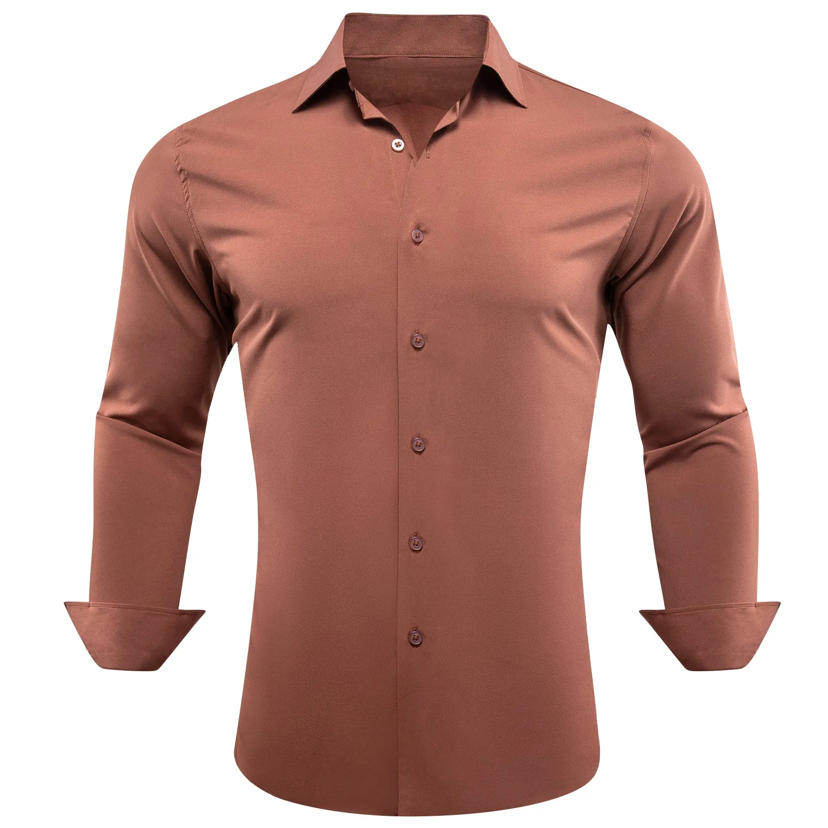 Barry.wang Sienna Solid Silk Shirt