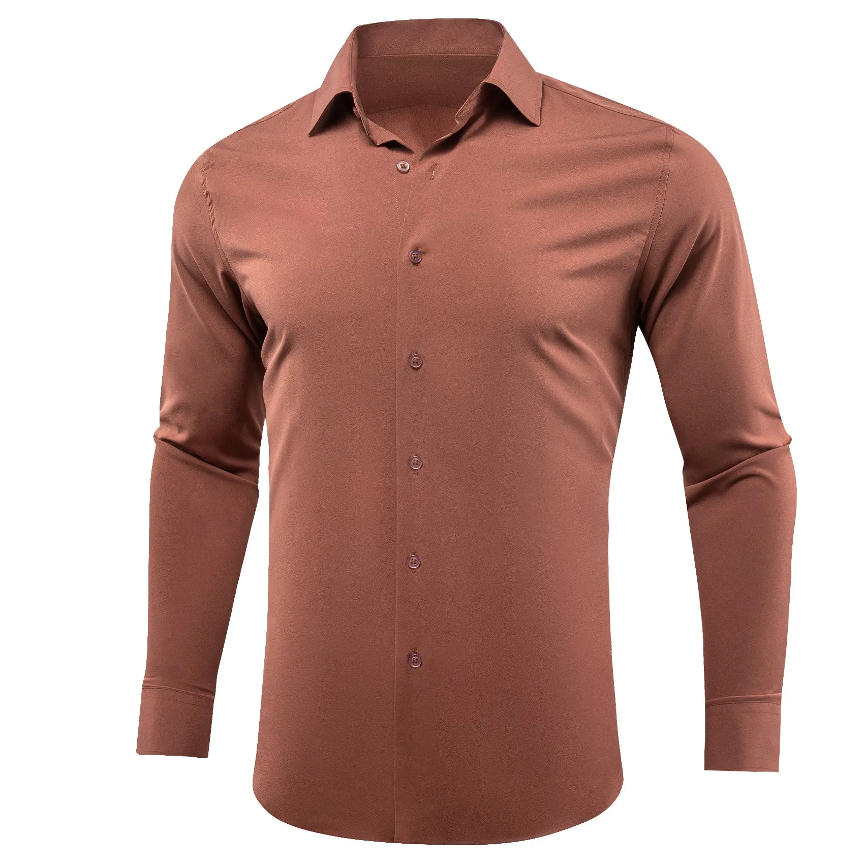 Barry.wang Sienna Solid Silk Shirt