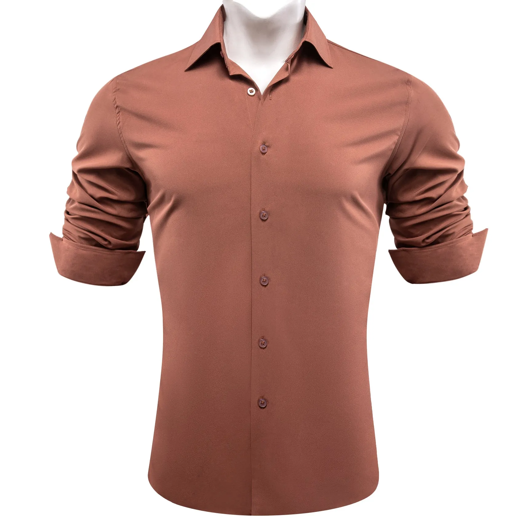 Barry.wang Sienna Solid Silk Shirt
