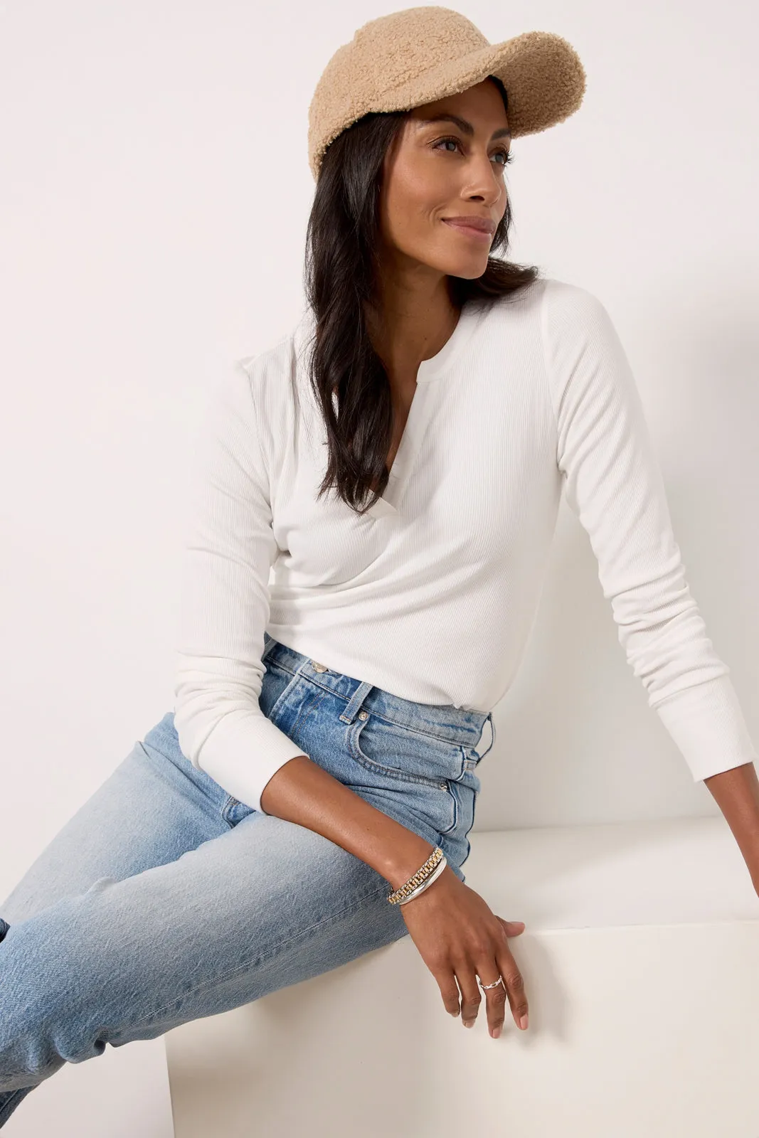Beau Split Neck Tee