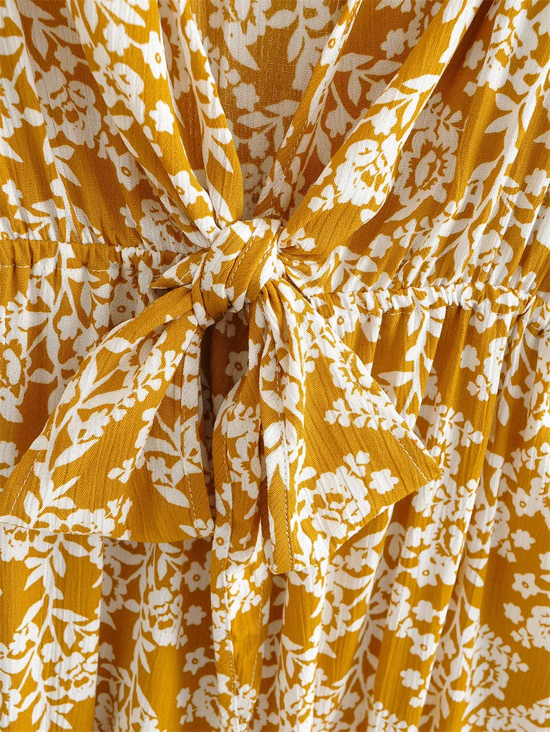 Boho Jumpsuit, Boho Romper, Playsuit, Florence in Yellow