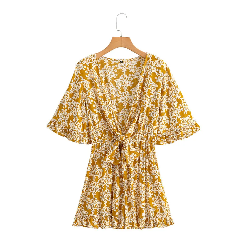 Boho Jumpsuit, Boho Romper, Playsuit, Florence in Yellow