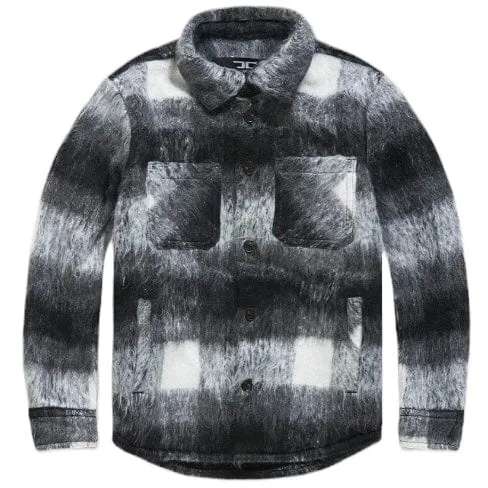 Boys Jordan Craig See You In Paradise Flannel Shacket (Black) 2561B