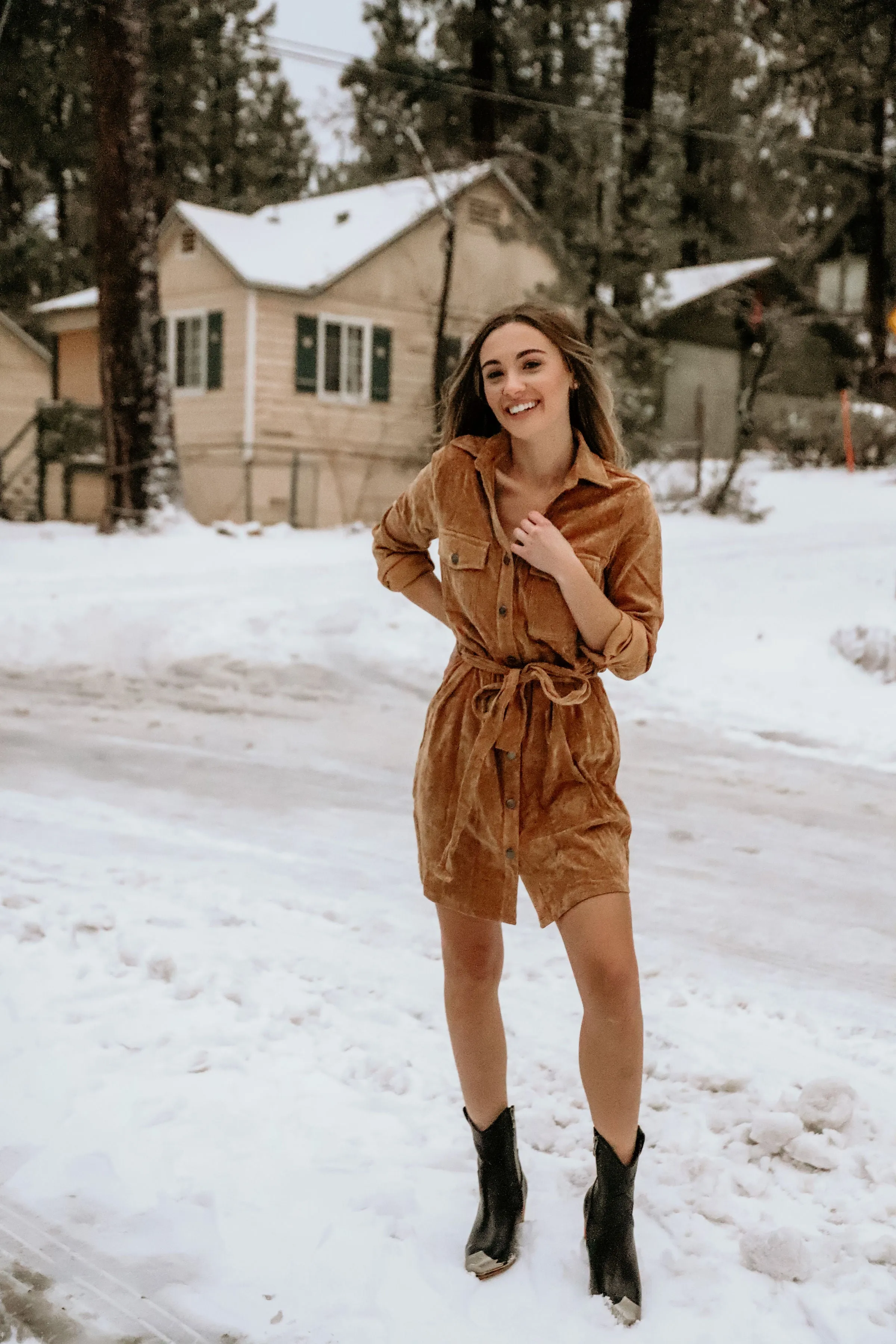 CAMERON CORDUROY / FLANNEL SHIRT DRESS