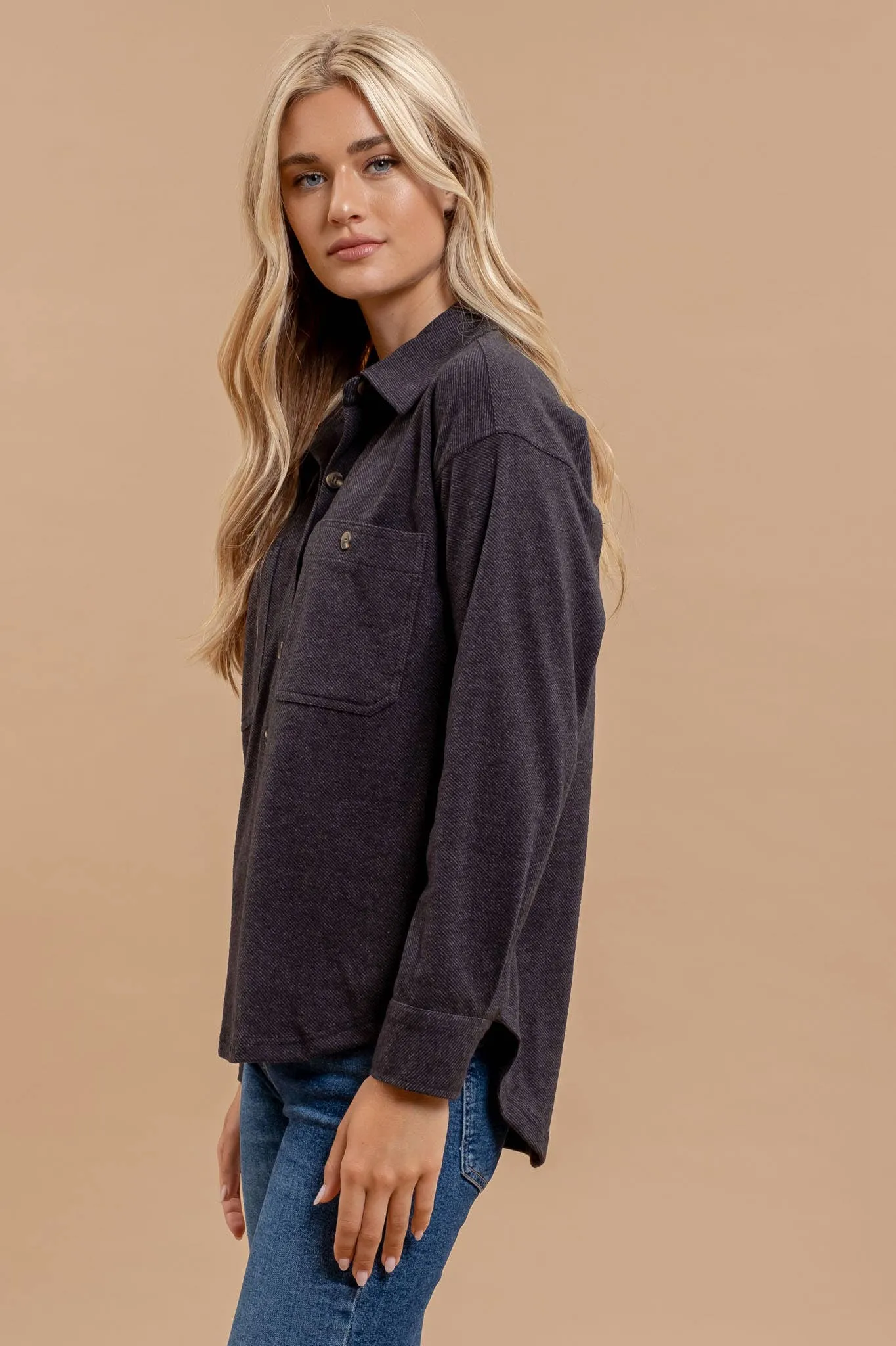 Charcoal Shacket
