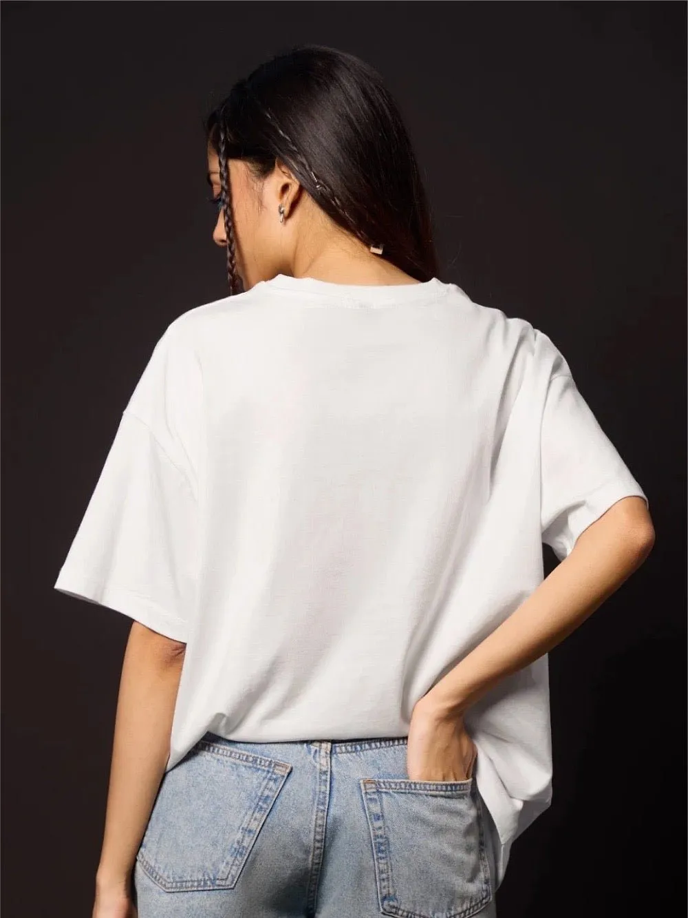 Cheap Price Teddy Bear Head Printed Premium Quality Womens Drop Shoulder T shirt Legacy Boutiques Bangladesh