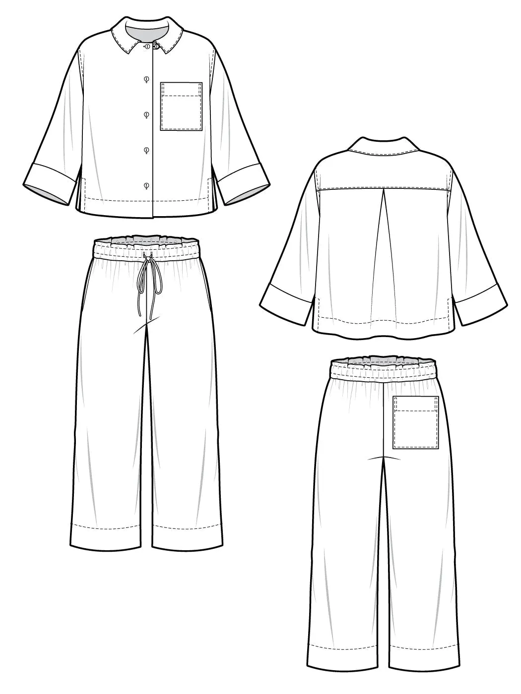 Closet Core Patterns, Fran Pajama Pattern
