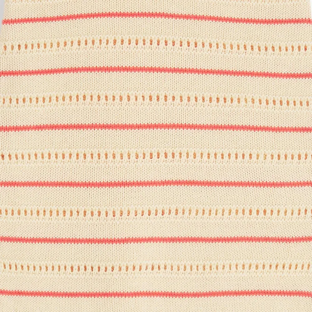 Costa - Coral Stripe Knit Baby & Kids Shorts
