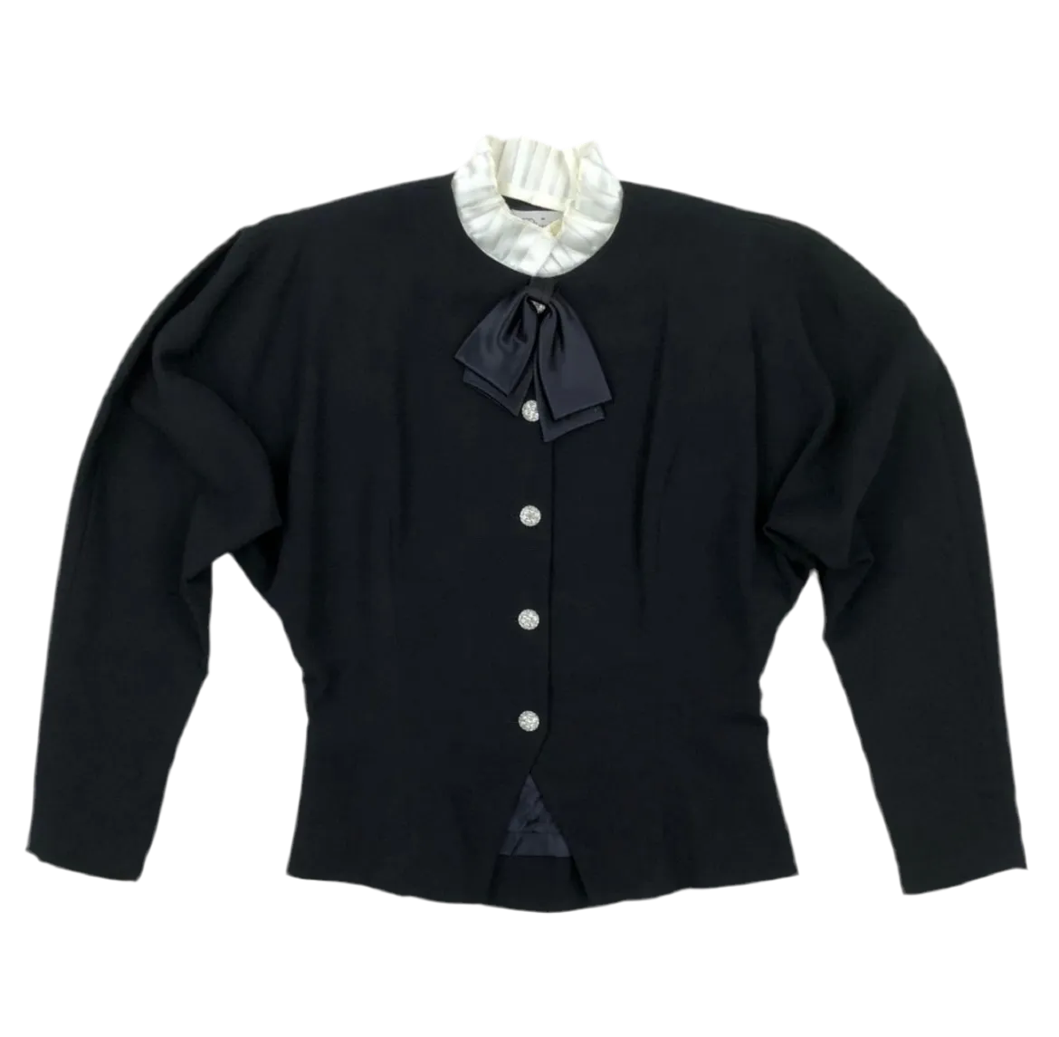 Dead stock vintage Silk & Satin collared shacket