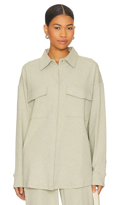 eberjey Luxe Shacket in Sage