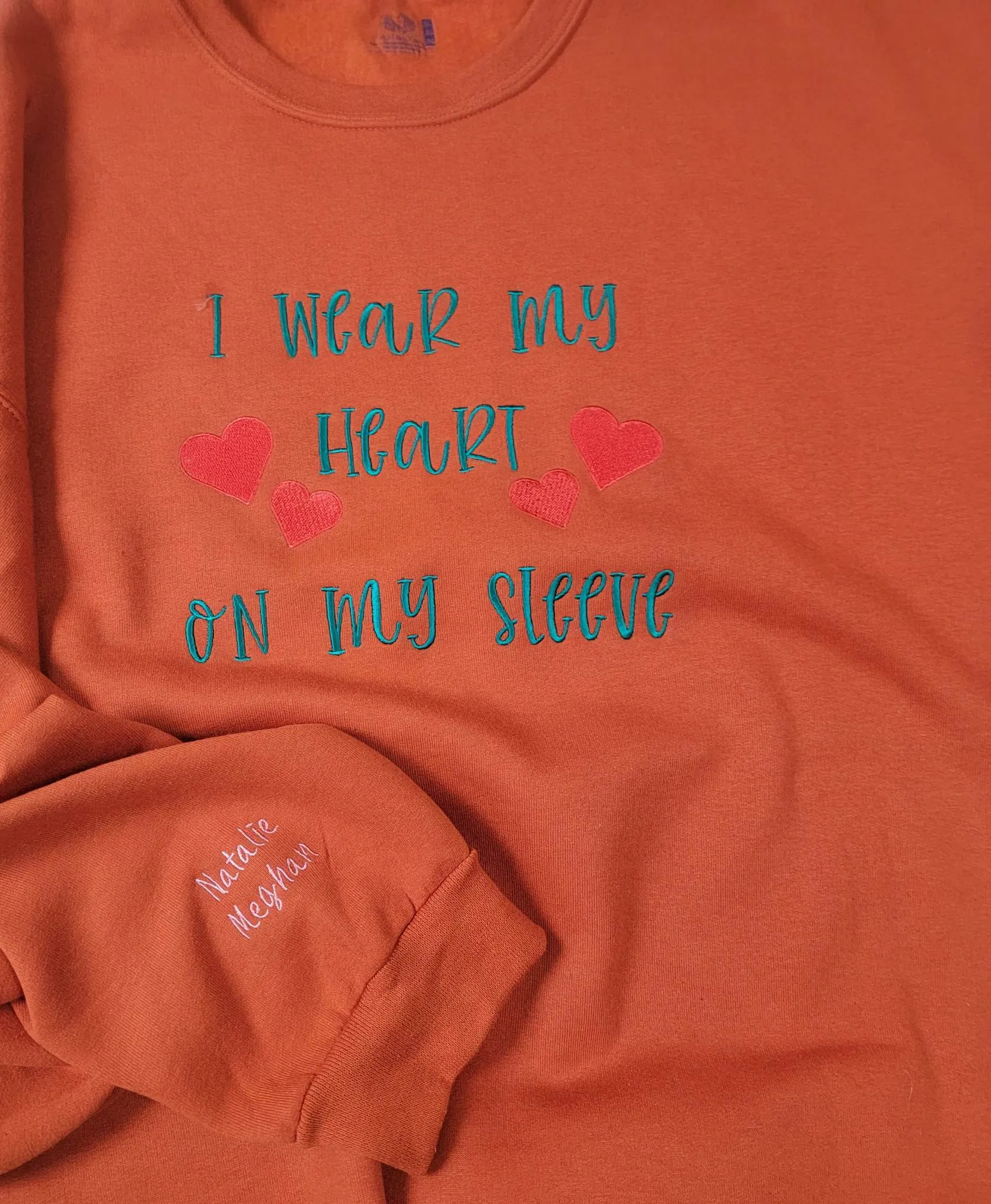 Embroidered Mama Mamaw Auntie Dad Papaw and more Sweatshirt