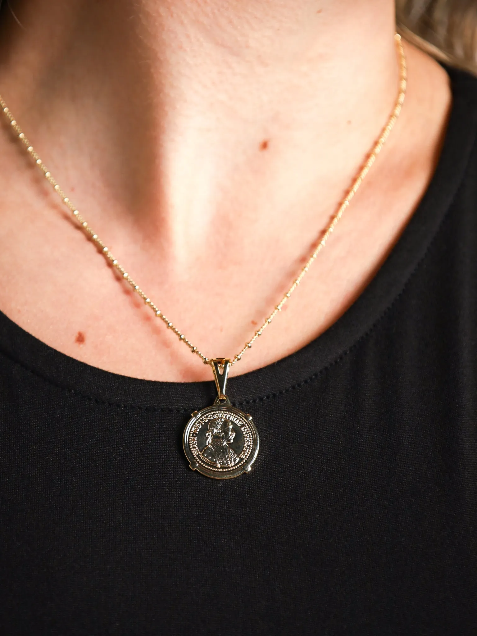 EMPEROR Gold Coin Necklace