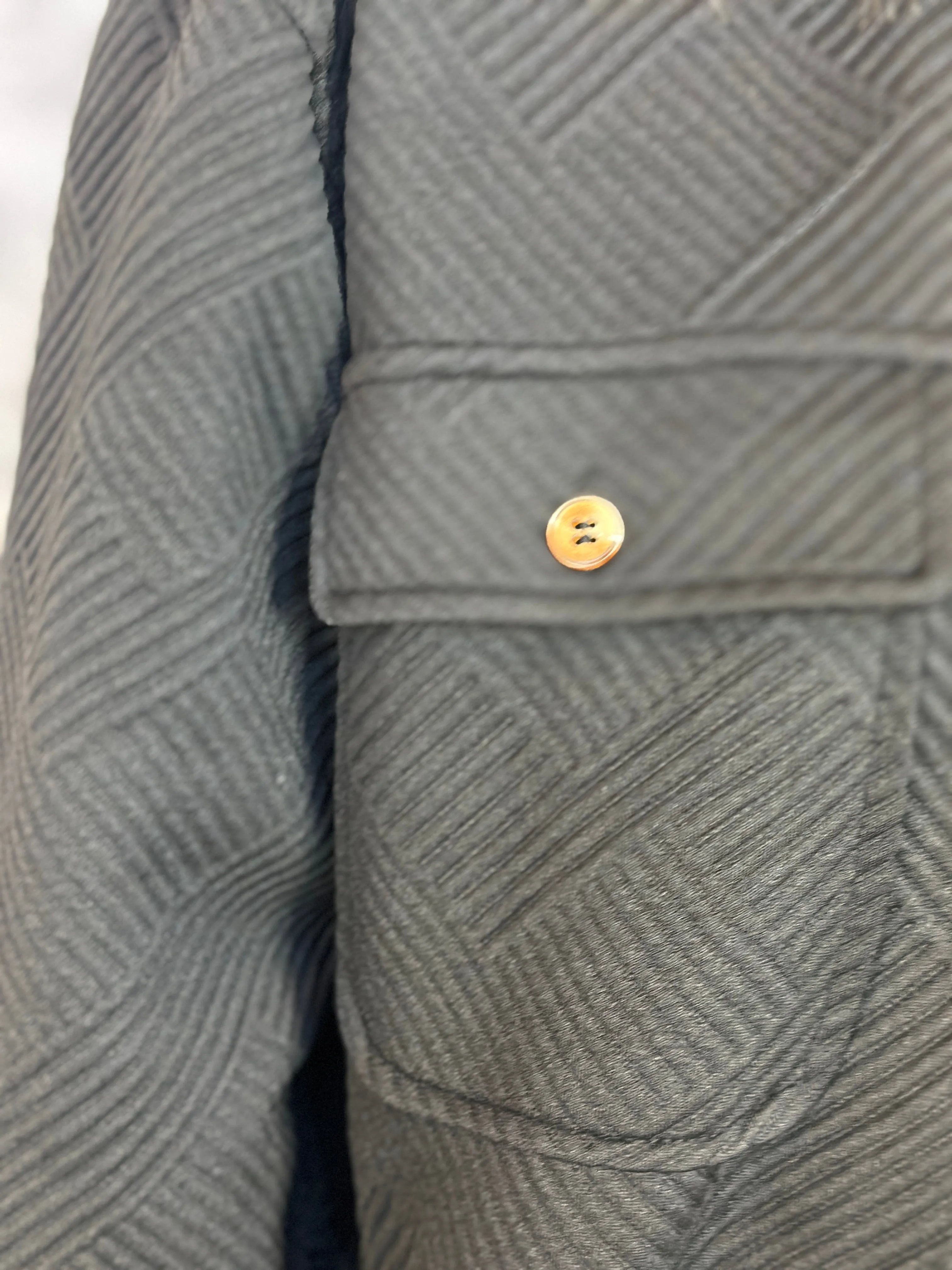 Geo Texture Shacket - Short Black (Small - 2X)
