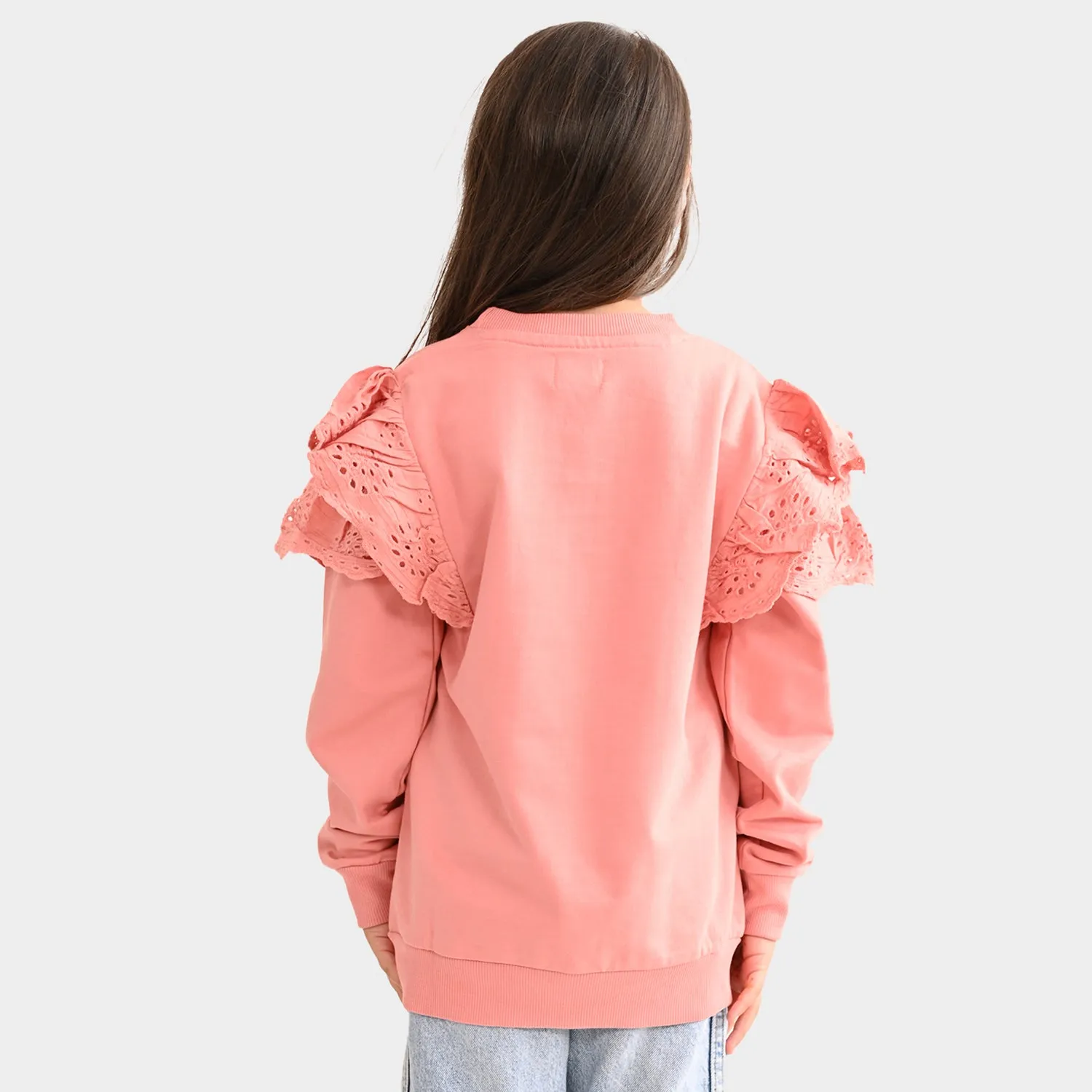 Girls Sweatshirt Peach