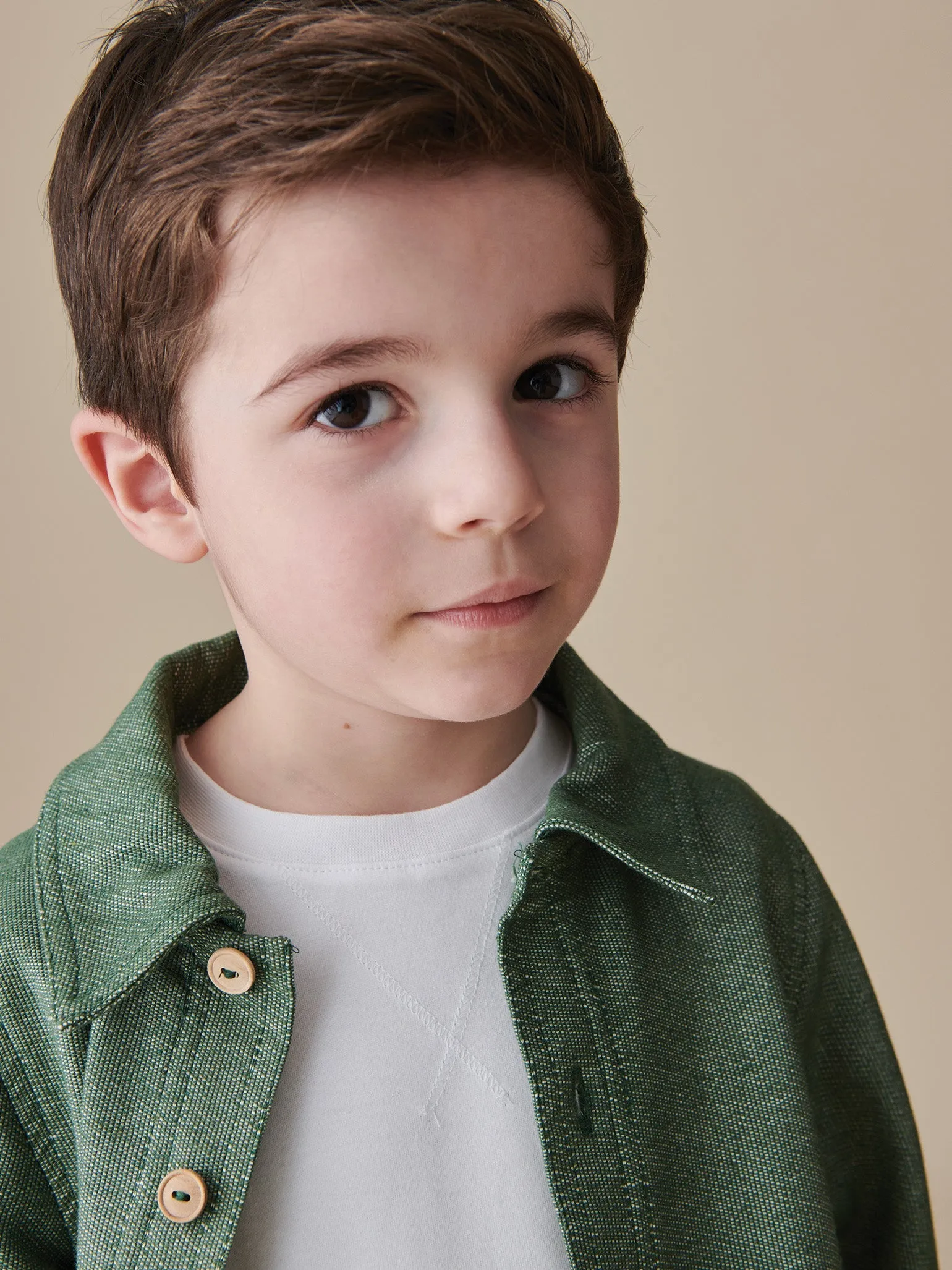 Green Paco Boy Shacket