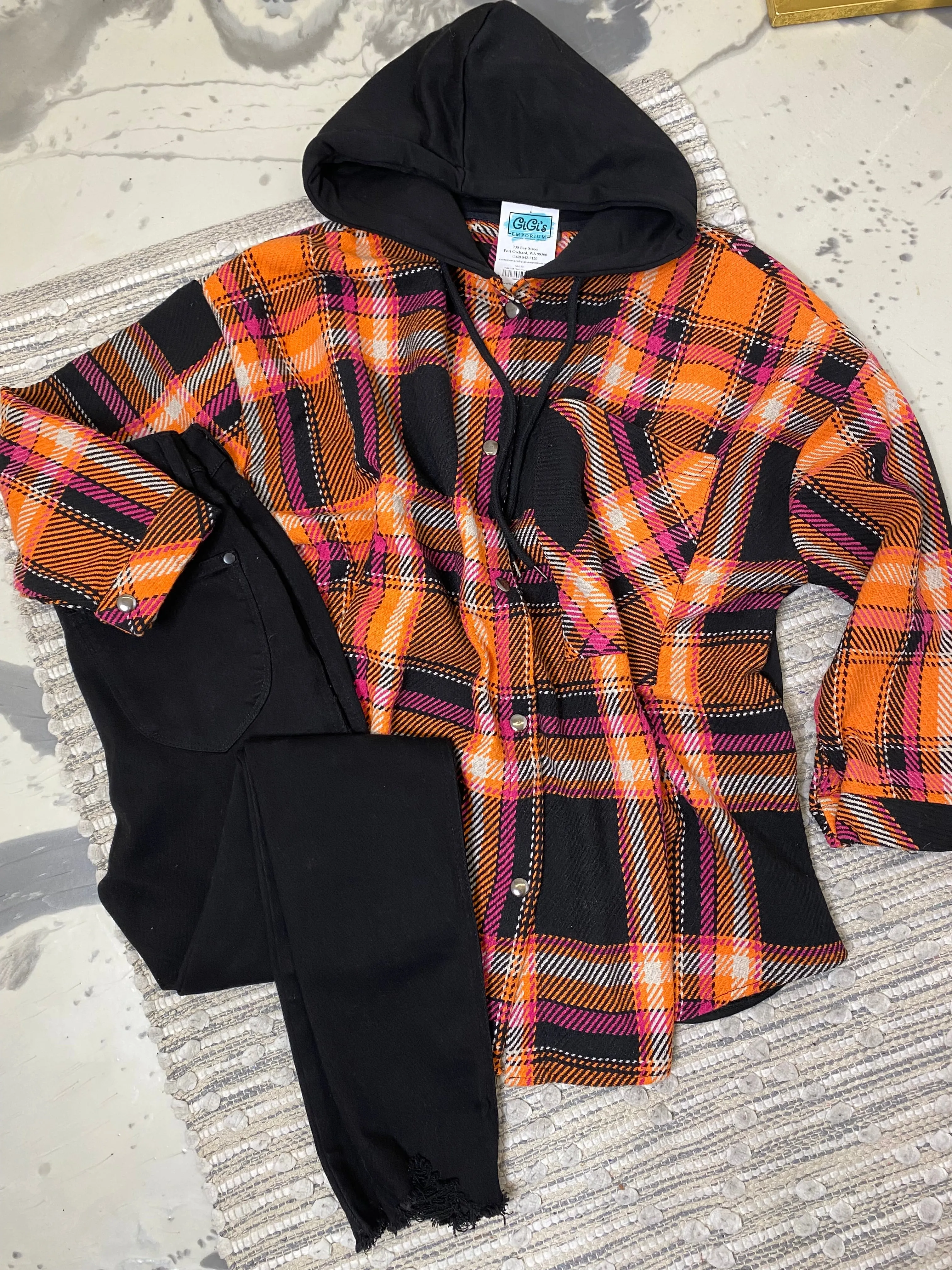 Hello Fall Plaid Shacket