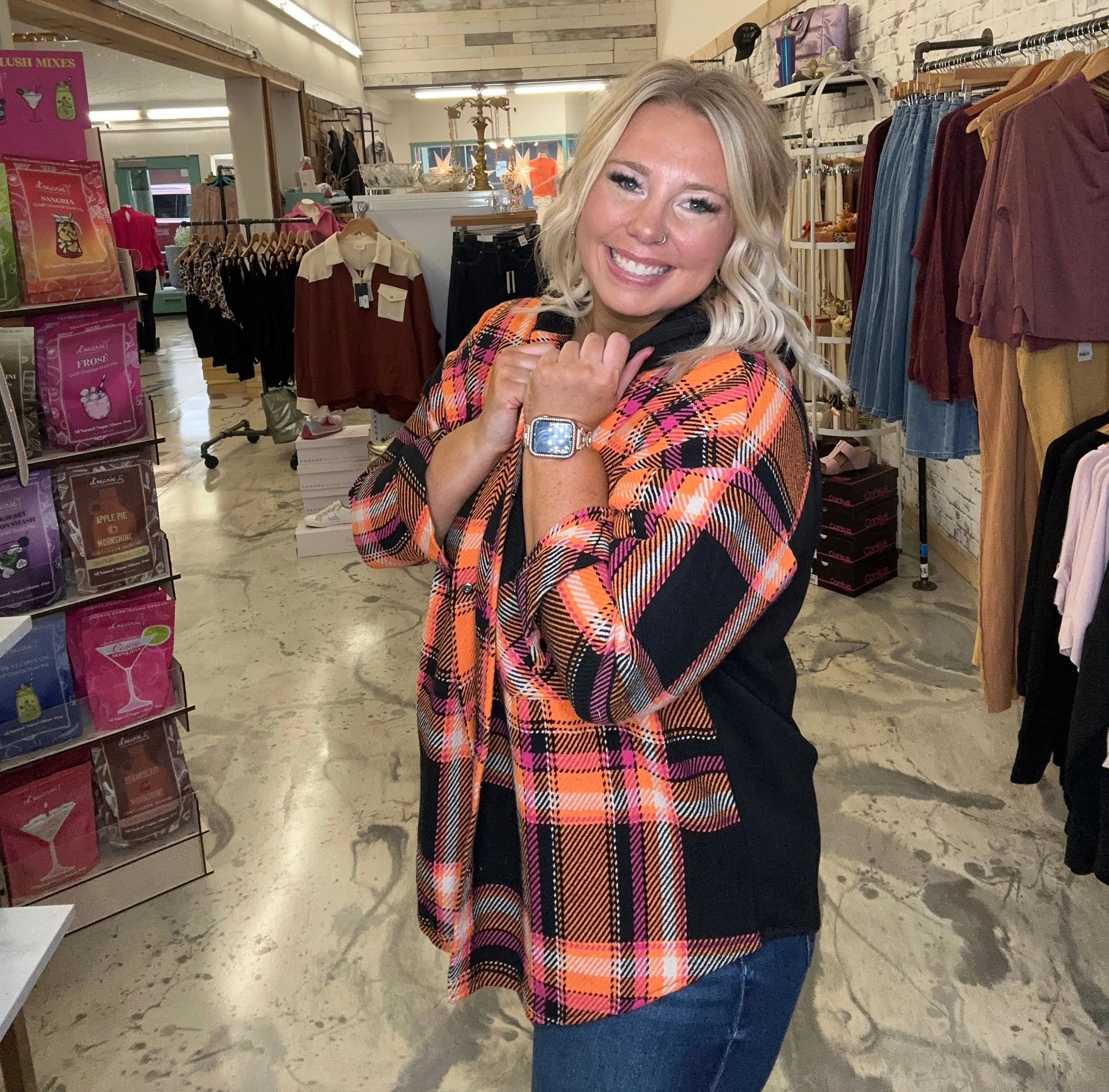 Hello Fall Plaid Shacket