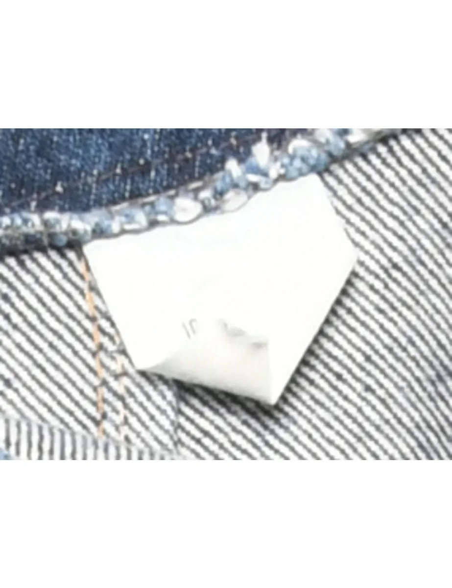 High Waist Indigo Tapered Jeans - W28 L32