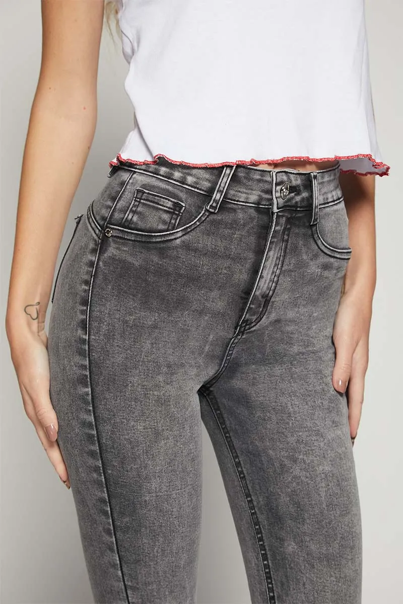 Jeans Tiro Alto Pitillo 1869