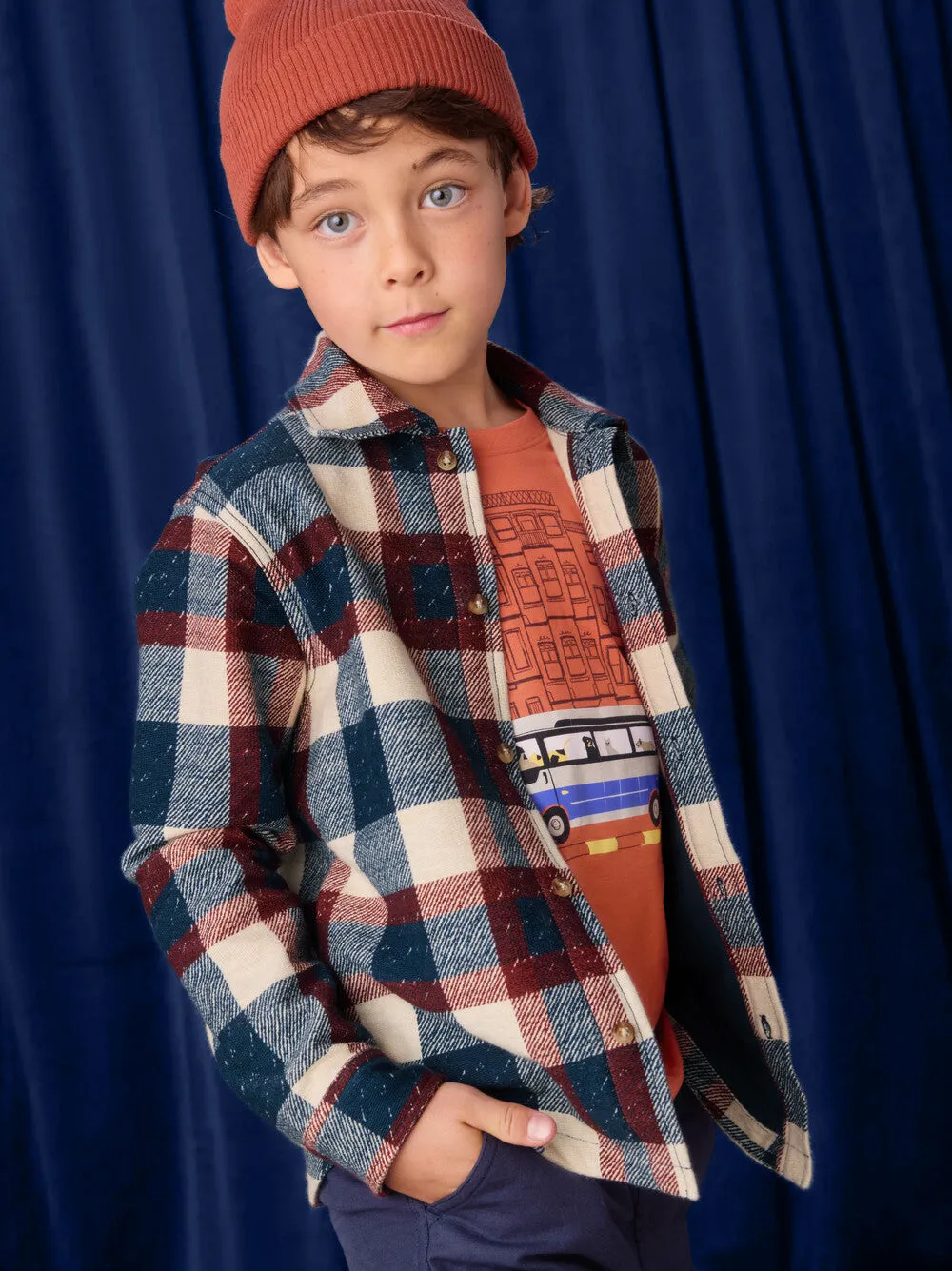 Knit Shacket, Cappadocia Plaid