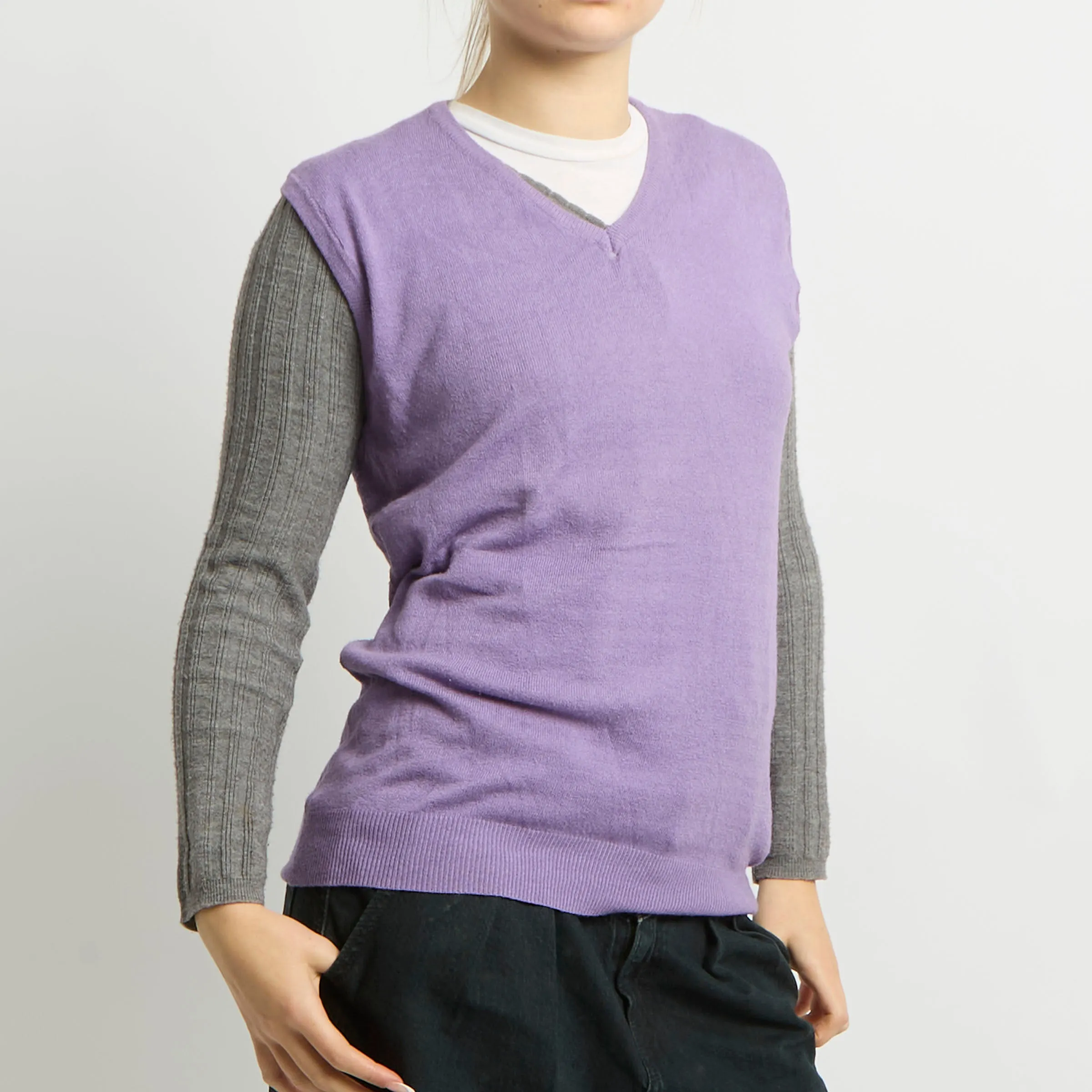 Knitted Sweater Vest - UK 12