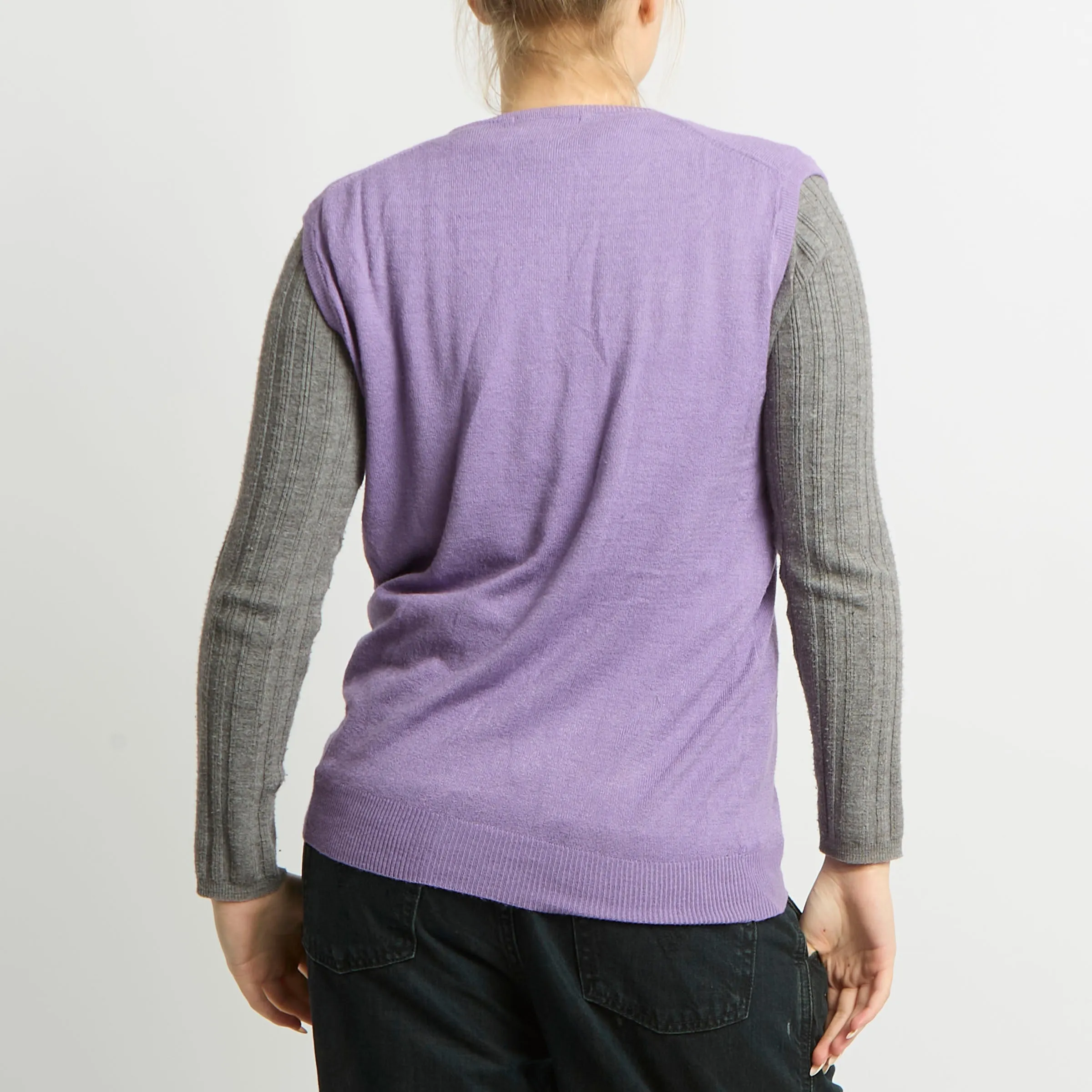 Knitted Sweater Vest - UK 12