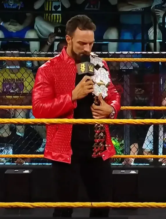 LA Knight WWE Red Leather Jacket | NXT Million Dollar Jacket
