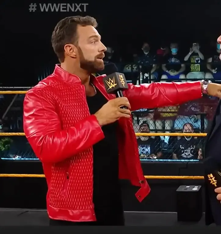 LA Knight WWE Red Leather Jacket | NXT Million Dollar Jacket