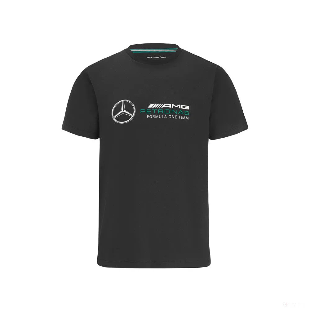 Mercedes T-Shirt, Large Logo, Black, 2022