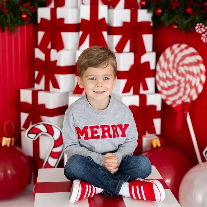 Merry Patch Christmas Sweatshirt