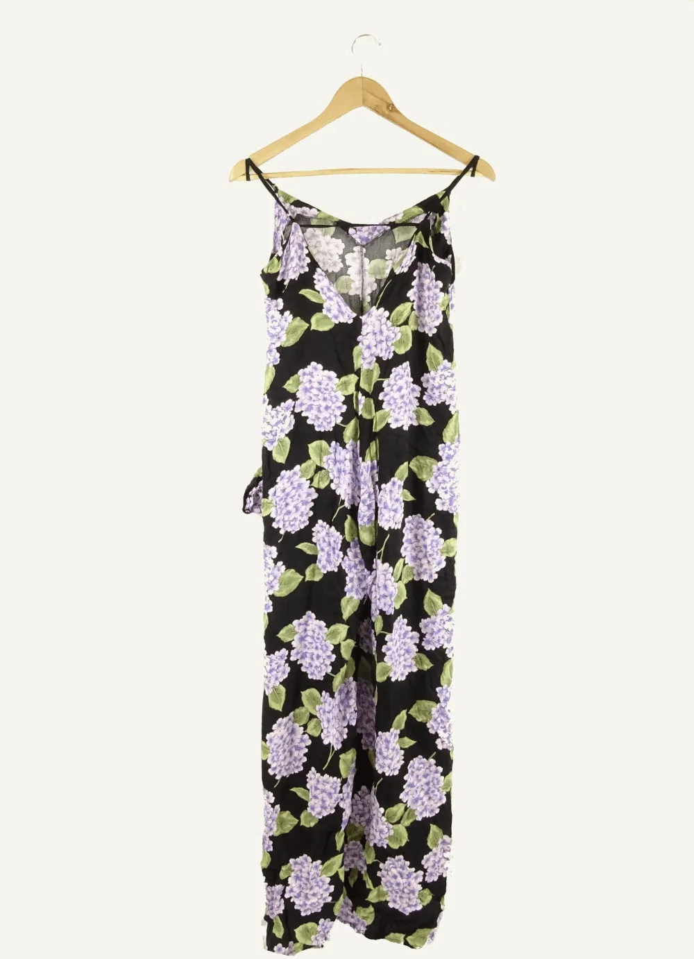 Minkpink Black And Floral Jumpsuit XS