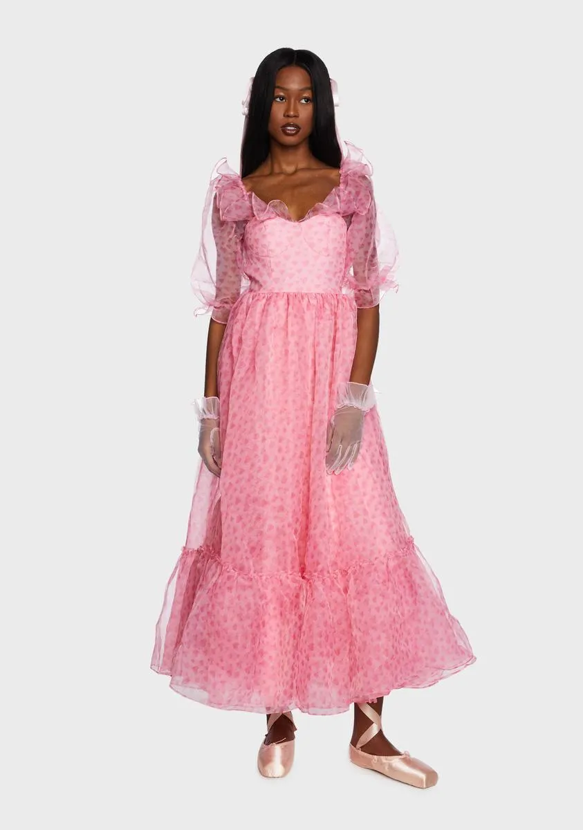 Mon Amour Ruffled Beauty Maxi Dress