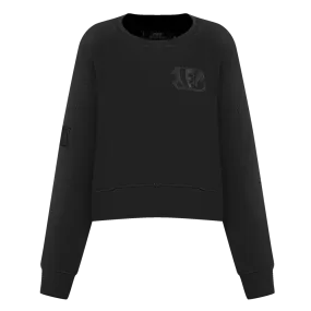 NFL CINCINNATI BENGALS NEUTRAL WOMEN'S CREWNECK (BLACK)