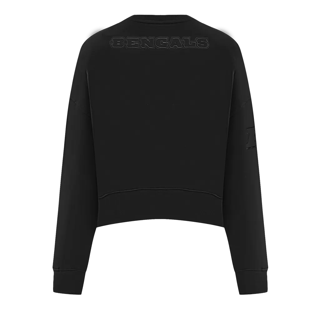NFL CINCINNATI BENGALS NEUTRAL WOMEN'S CREWNECK (BLACK)