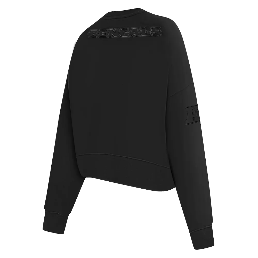 NFL CINCINNATI BENGALS NEUTRAL WOMEN'S CREWNECK (BLACK)