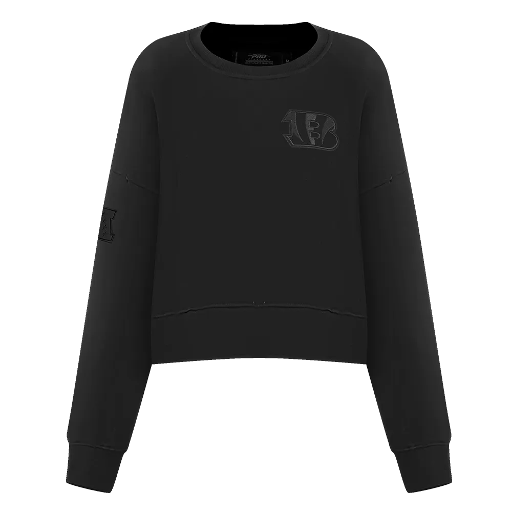 NFL CINCINNATI BENGALS NEUTRAL WOMEN'S CREWNECK (BLACK)