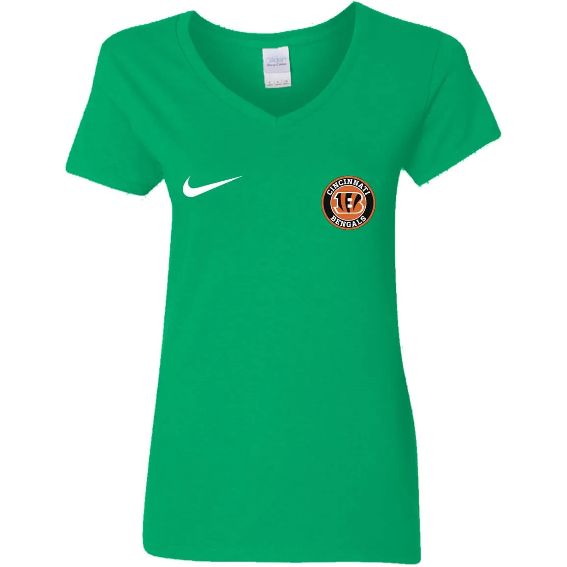 Nike Cincinnati Bengal Nfl Football Women V-Neck T-Shirt